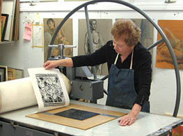 Marion Wilner in her studio.